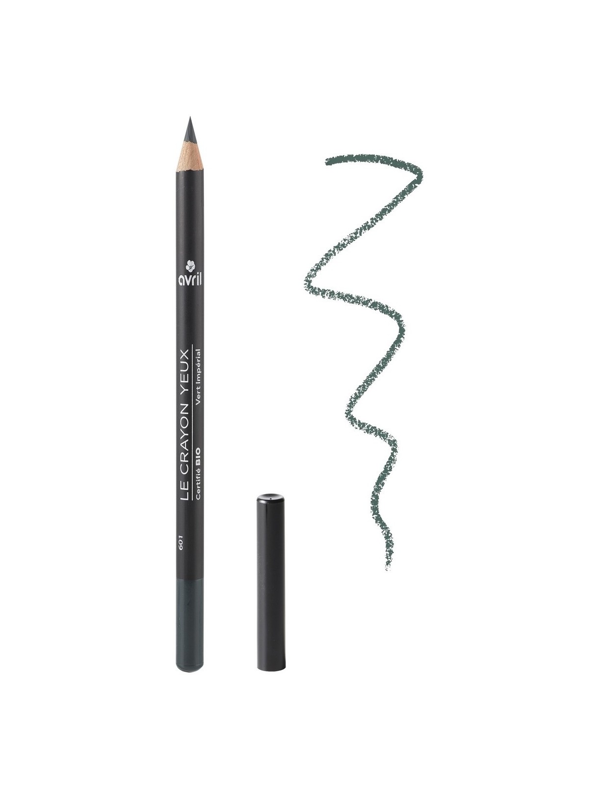 Crayon pour les yeux bio et naturel teinte Vert impérial | 1 vue de face| Tilleulmenthe Boutique de mode femme en ligne