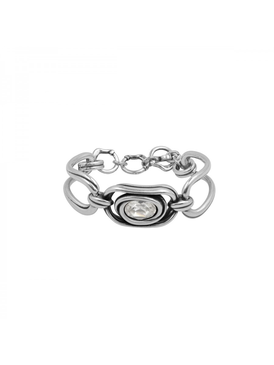 Bracelet Ciclon & Swarovski plaqué argent l 4 vue bracelet détouré l Tilleulmenthe boutique de mode femme Bracelet Ciclon & Swarovski plaqué argent l 4 vue bracelet détouré l Tilleulmenthe boutique de mode femme