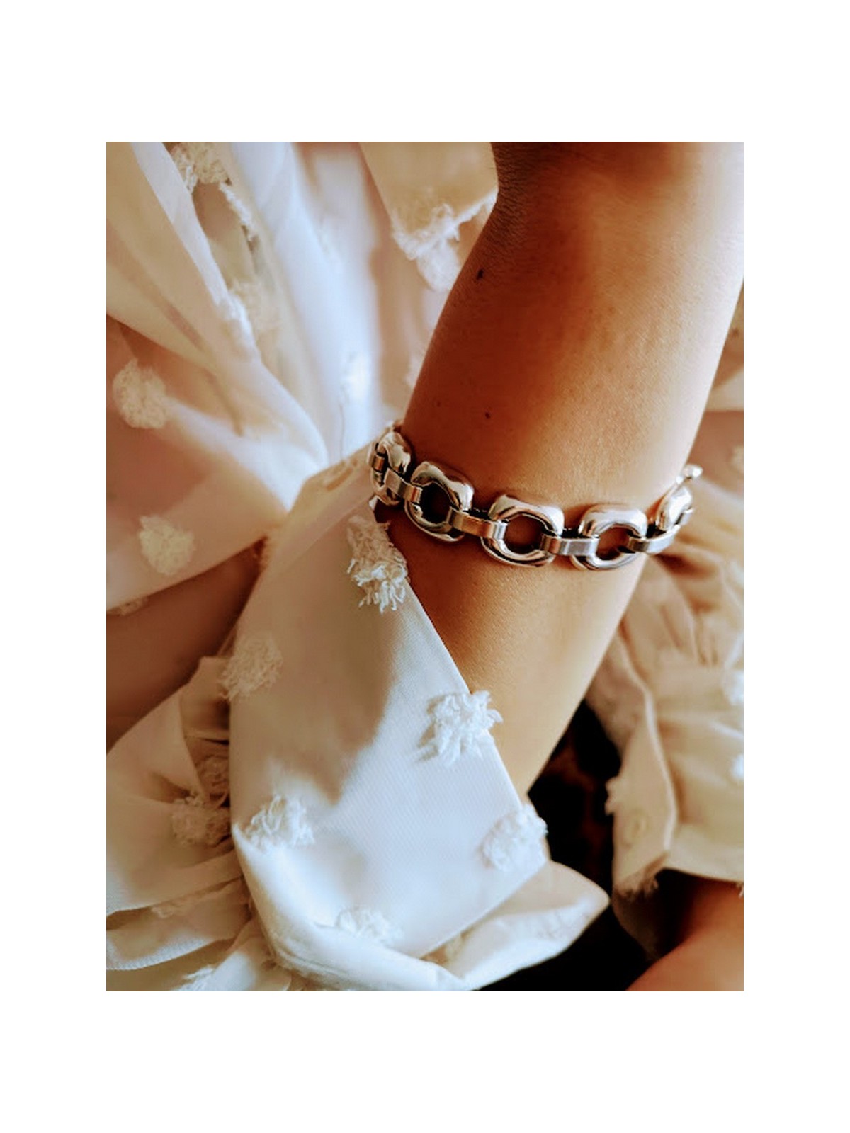 Bracelet femme  Ciclon plaqué argent collection cube l 2 vue sans bague l Tilleulmenthe boutique de mode femme en ligne