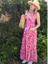 Robe motif floral | 1 vue entière | Tilleulmenthe boutique de mode femme en ligne