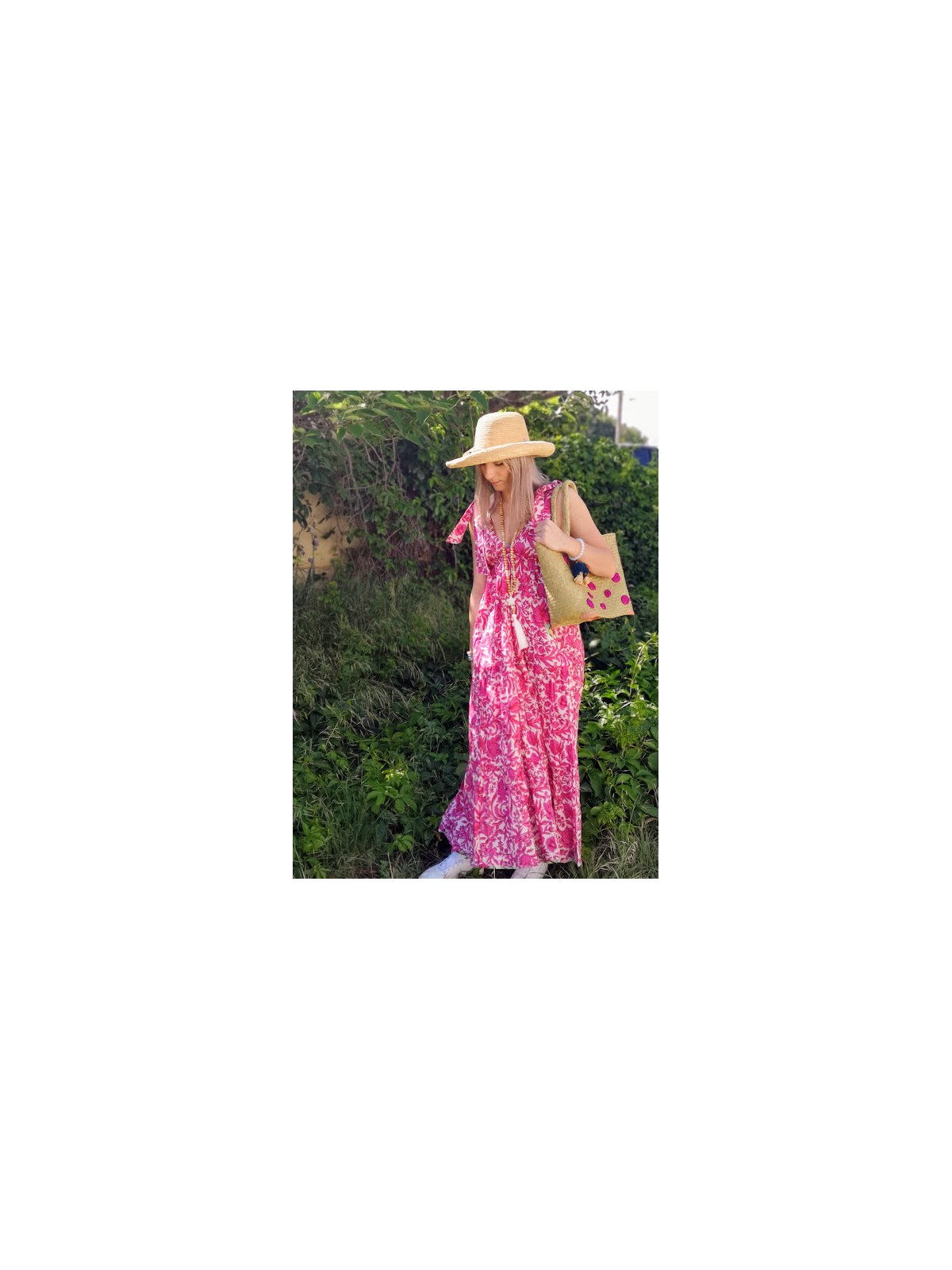 Robe longue colorée | 2 vue portée | Tilleulmenthe boutique de mode femme en ligne