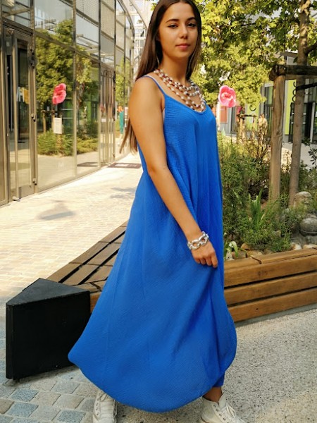 Collier avec chaînette ajustable, collier ethnique | 1 vue de profil | Tilleulmenthe boutique de mode femme en ligne