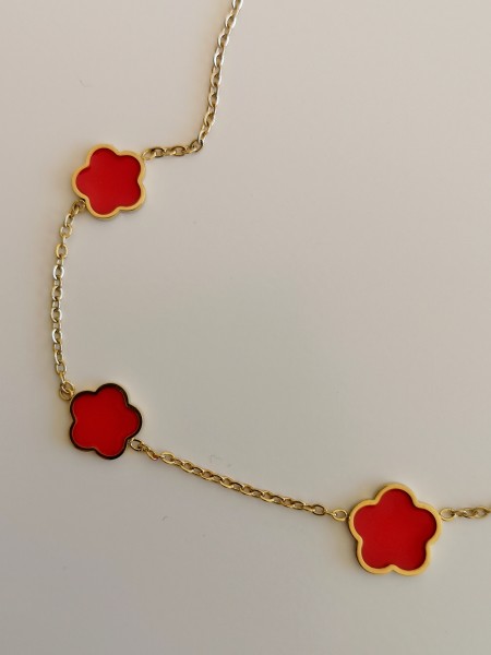 Bijoux collier maille fine dorée l 3 vue rapprochée maille l Tilleulmenthe mode boutique de vêtements femme en ligne