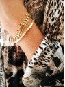 Bracelet 3 rangs dorés l 1 vue porté l Tilleulmenthe mode boutique de vêtements femme en ligne
