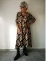Robe longue médaillon bicolore l 1 vue porté l Tilleulmenthe mode boutique de vêtements femme en ligne