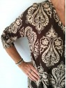 Robe bicolore coupe trapèze grande taille l 4 vue rapprochée l Tilleulmenthe mode boutique de vêtements femme en ligne