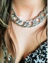 Bijoux collier grosses mailles fabrication artisanale l 3 vue 3/4 l Tilleulmenthe mode boutique de vêtements femme en ligne