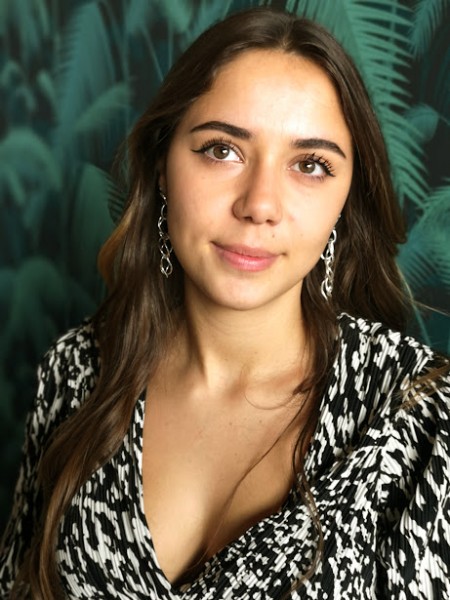 Boucles d'oreilles maille larges couleur argent Ciclon l 2 vue portée l Tilleulmenthe mode boutique de vêtements femme en ligne