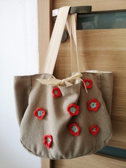 Sac à mains fabrication artisanale française l 1 vue de face l Tilleulmenthe mode boutique de vêtements femme en ligne