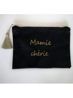 Pochette mamie chérie zippée l 1 vue de face l Tilleulmenthe mode boutique de vêtements femme en ligne