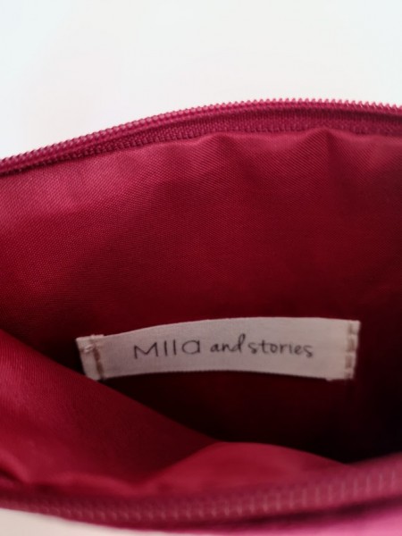 Pochette zippée rouge l 2 vue intérieure l Tilleulmenthe mode boutique de vêtements femme en ligne