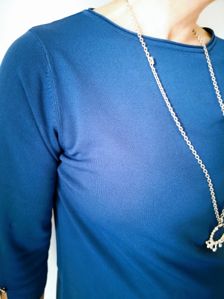 T-shirt manches longues bleu l 4 vue rapprochée l Tilleulmenthe mode boutique de vêtements femme en ligne