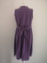 Robe violette avec ceinture à nouer l 2 vue de dos l Tilleulmenthe mode boutique de vêtements femme en ligne