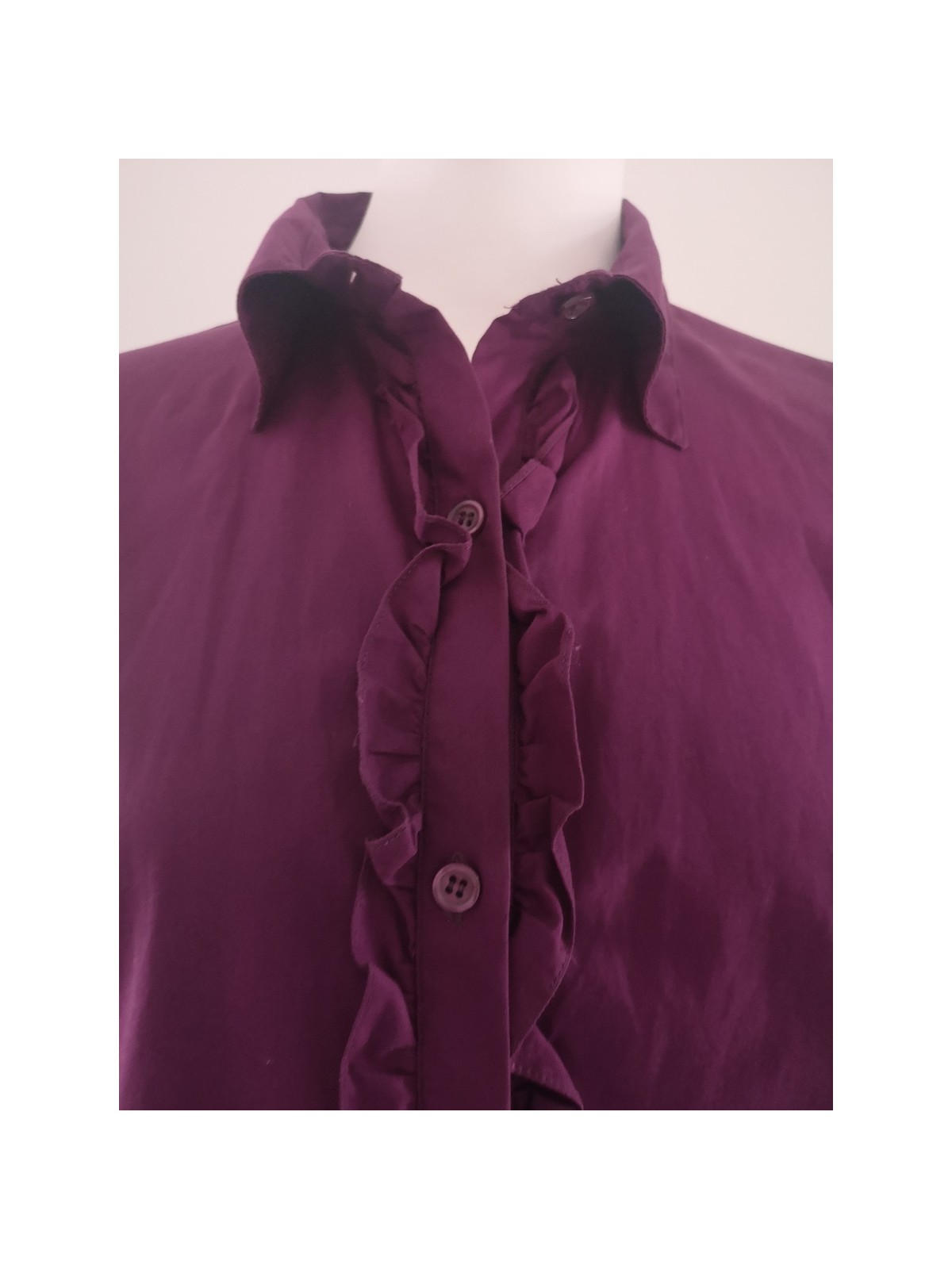 Robe courte avec col chemise violette l 3 vue col l Tilleulmenthe mode boutique de vêtements femme en ligne