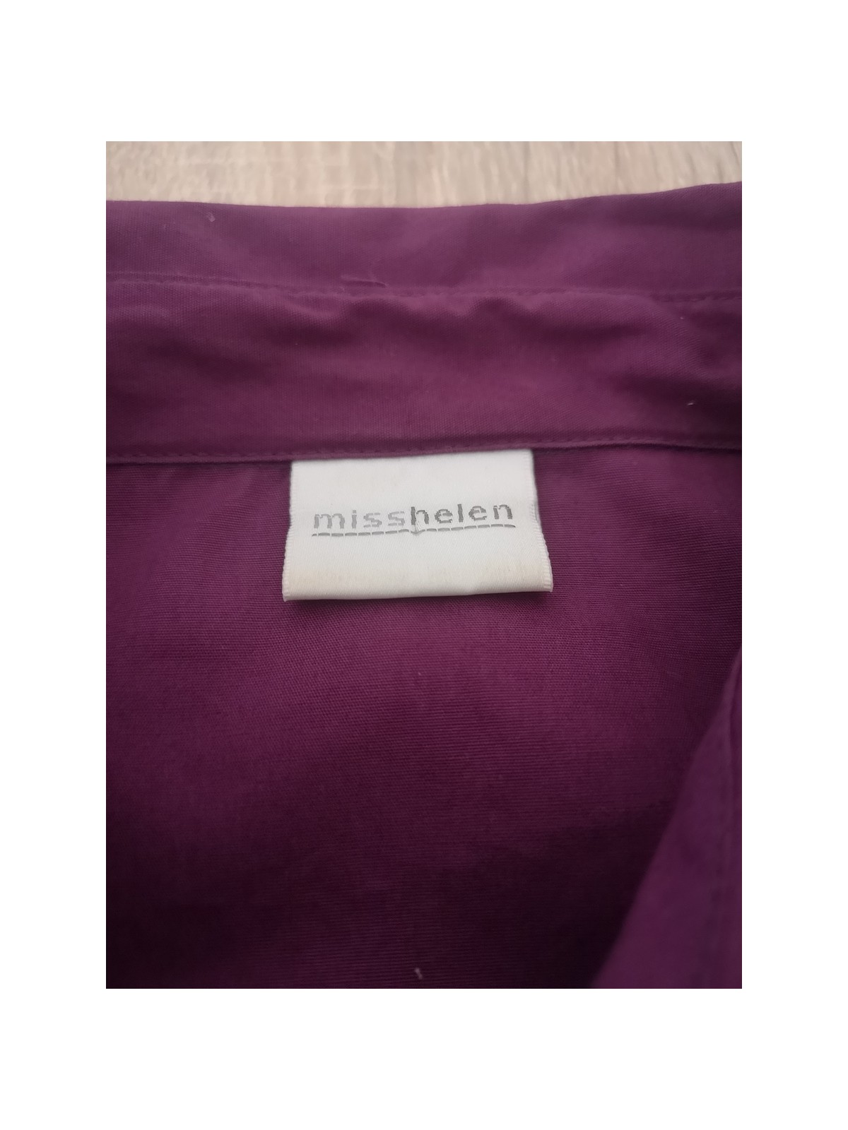 Robe chemise avec détail petits volants devant l 4 vue étiquette l Tilleulmenthe mode boutique de vêtements femme en ligne
