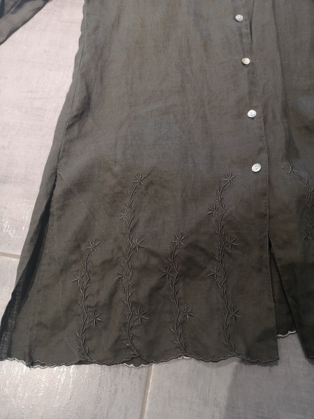 Robe chemise avec ouvertures sur les côtés l 4 vue ouvertures l Tilleulmenthe mode boutique de vêtements femme en ligne