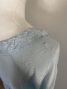 Robe bleu à poids avec noeuds et volants l 3 vue rapprochée l Tilleulmenthe mode boutique de vêtements femme en ligne
