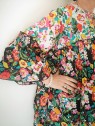 Blouse encolure arrondie fleurie l 3 vue manches l Tilleulmenthe mode boutique de vêtements femme en ligne