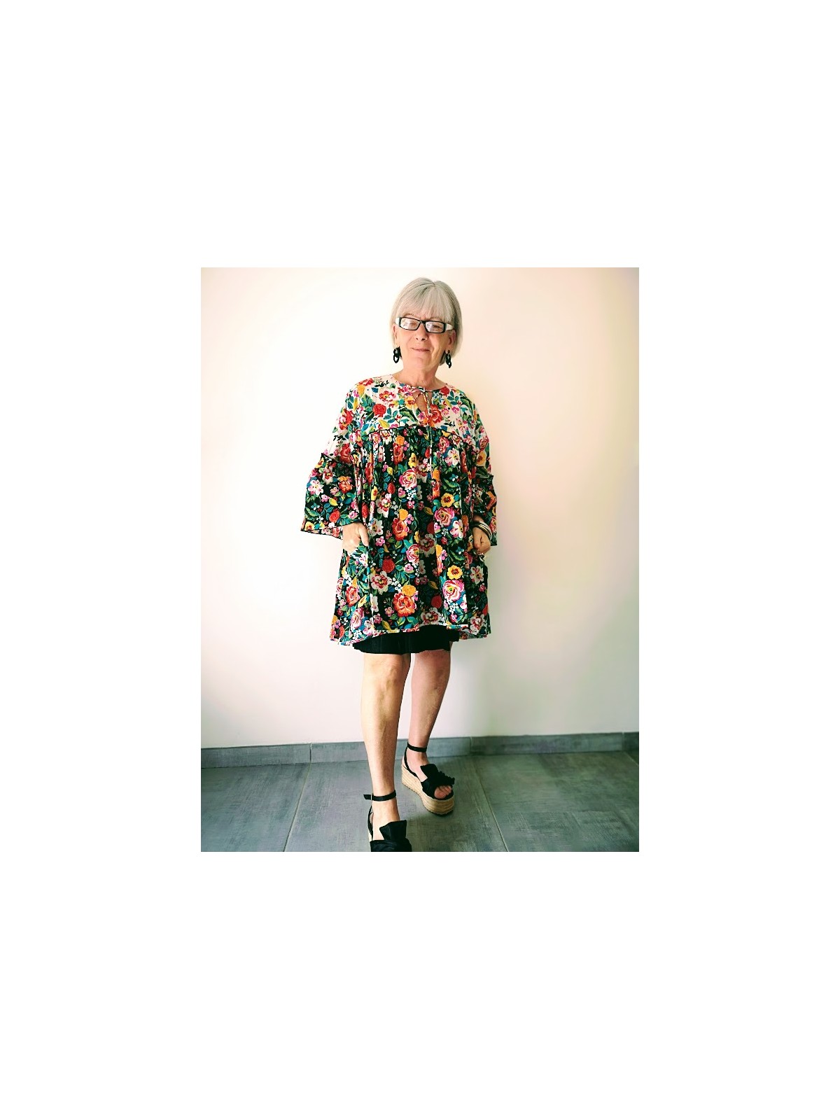 Blouse l'été de Jeanne Daysie l vue de face l tilleulmenthe mode boutique de vêtements femme