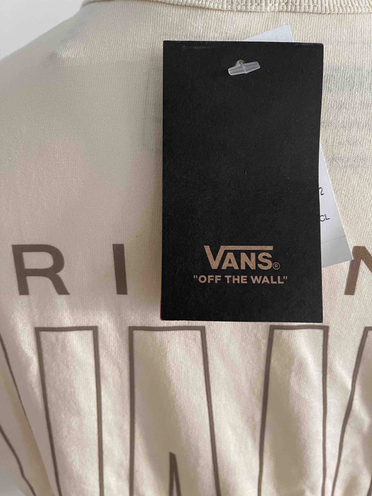 T-shirt marron et beige Vans original l 4 vue étiquette l Tilleulmenthe mode boutique de vêtements femme en ligne