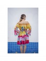 Robe courte à motifs colorés Isla Bonita l 2 vue de dos l Tilleulmenthe mode boutique de vêtements femme en ligne