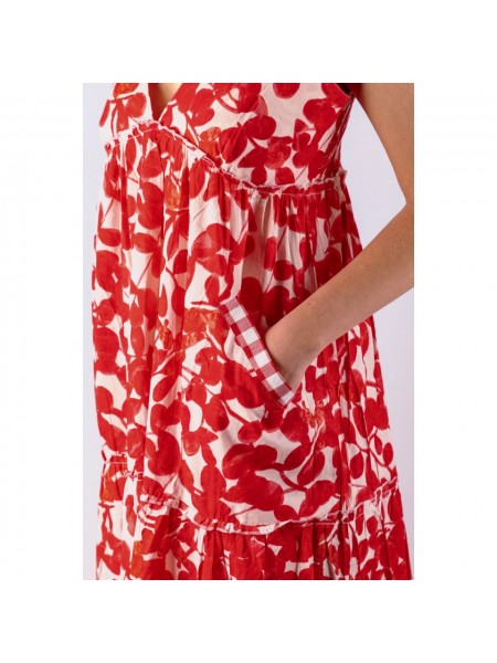 Robe longue bicolore à poches l 5 vue poches l Tilleulmenthe mode boutique de vêtements femme en ligne
