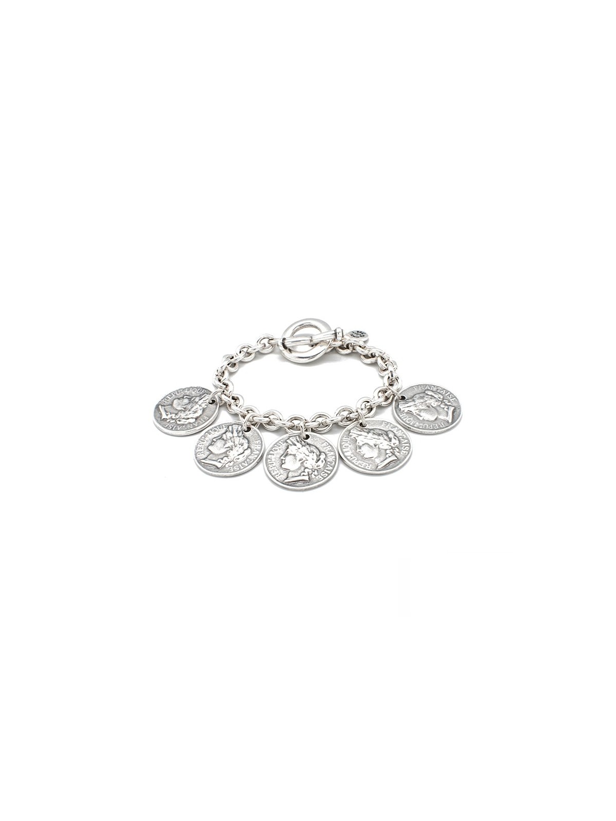 Bracelet Ciclon avec pièces en plaqué argent l 2 vue bracelet l Tilleulmenthe mode boutique de vêtements femme en ligne