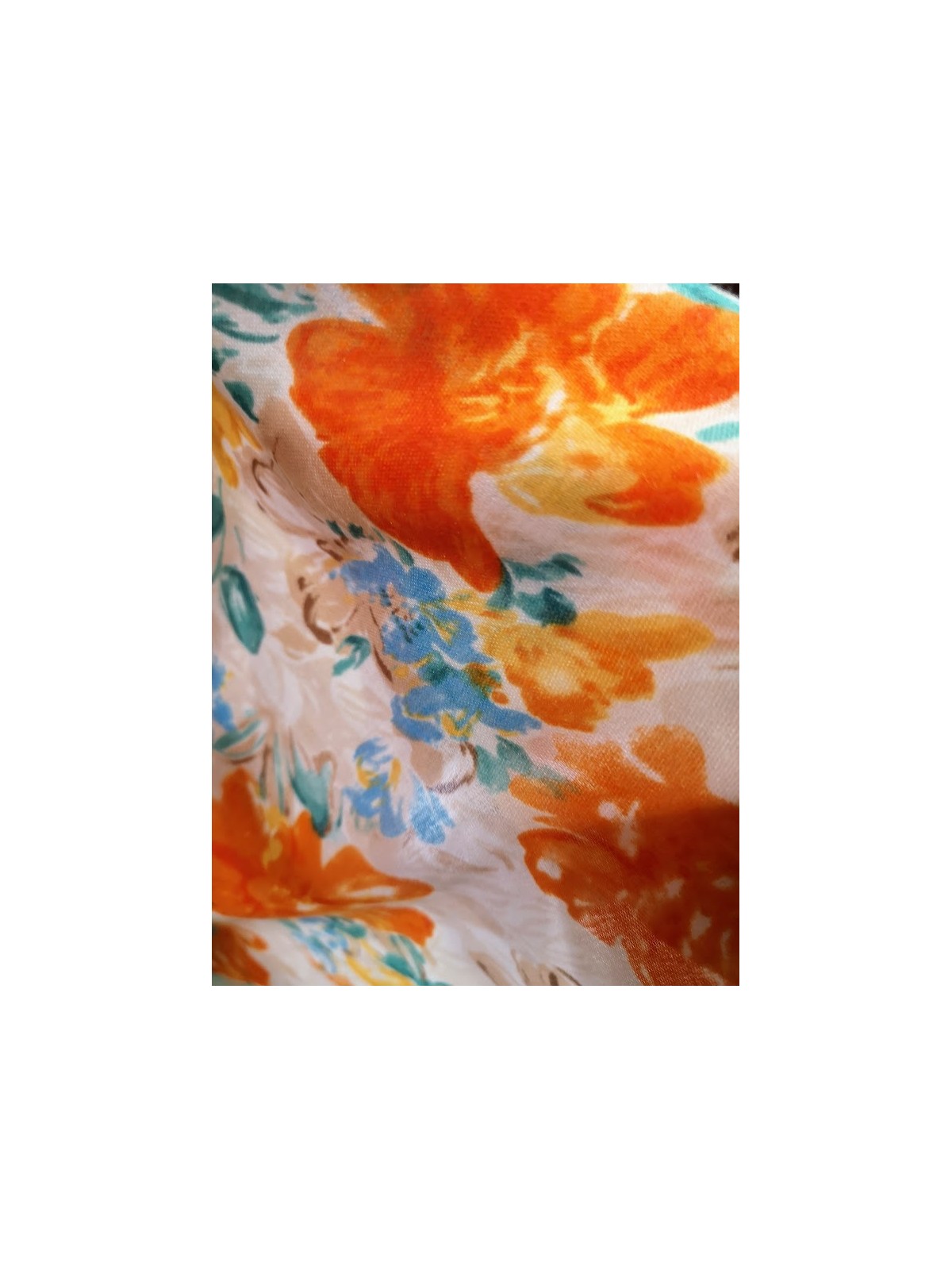 Foulard colorés à motif fleur l 2 vue motif l Tilleulmenthe mode boutique de vêtements femme en ligne