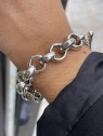 Bracelet Ciclon plaqué argent forme mailles l 2 vue rapprochée l Tilleulmenthe mode boutique de vêtements femme en ligne