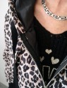 Veste fermeture zippée motif léopard l 6 vue capuche l Tilleulmenthe mode boutique de vêtements femme en ligne
