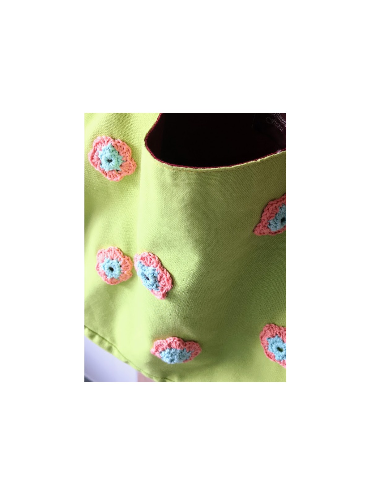 Sac collection unique coloré avec motif fleur l 2 vue broderies l Tilleulmenthe mode boutique de vêtements femme en lignr