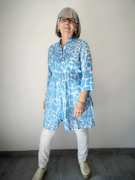Robe tunique Bagatelle 100% Coton l 2 vue motifs l Tilleulmenthe mode boutique de vêtements femme en ligne