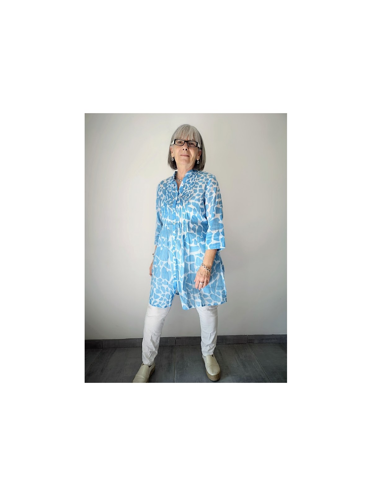 Robe tunique Bagatelle 100% Coton l 2 vue motifs l Tilleulmenthe mode boutique de vêtements femme en ligne