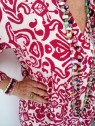 Robe à motif rose et blanche l 3 vue imprimés l Tilleulmenthe mode boutique de vêtements femme en ligne