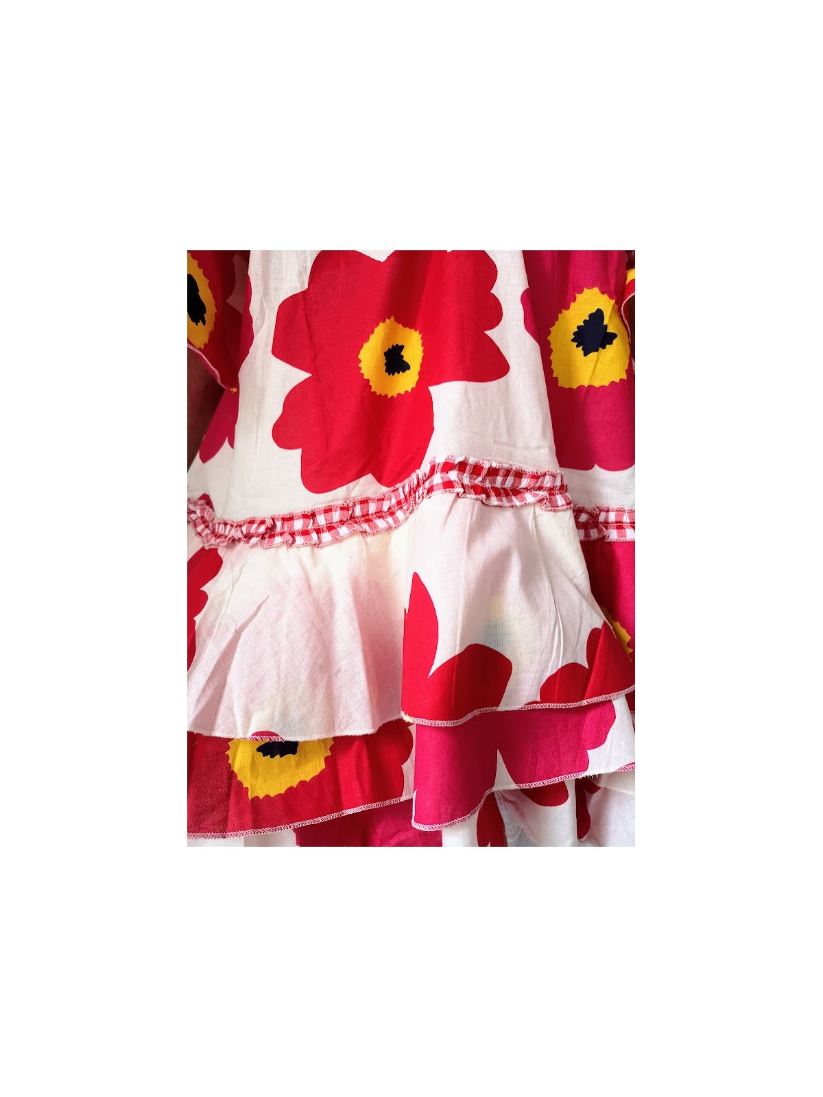 Blouse colorée 100% Coton à fleurs l 4 vue volants l Tilleulmenthe mode boutique de vêtements femme en ligne