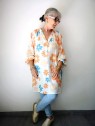 Blouse oversize à fleurs l 1 vue portée l Tilleulmenthe mode boutique de vêtements femme en ligne