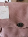 Sac rose avec intérieur tissu doublé l 3 vue tissu rayé l Tilleulmenthe mode boutique de vêtements femme en ligne