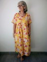 Robe longue colorée à fleurs l 2 vue motif l Tilleulmenthe mode boutique de vêtements femme en ligne