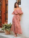 Robe longue léopard Isla Bonita l 1 vue volant l Tilleulmenthe mode boutique de vêtements femme en ligne