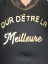 Pull noir inscriptions dur d'être la meilleure l 3 vue inscriptions l Tilleulmenthe mode boutique de vêtements femme en ligne