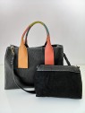 Sac à main femme noir avec anses colorées l 1 vue sac et pochette l Tilleulmenthe mode boutique de vêtements femme en ligne