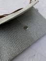 Pochette à paillettes avec bouton l 3 vue ouverte l Tilleulmenthe mode boutique de vêtements femme en ligne