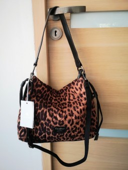 Sac à main femme léopard l 1 vue de face l Tilleulmenthe mode boutique de vêtements femme en ligne