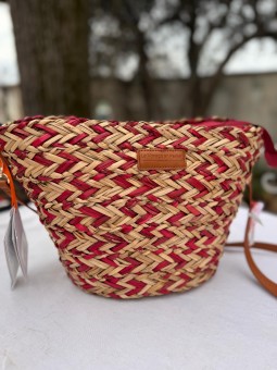 Sac panier femme rouge l 1 vue de face l Tilleulmenthe mode boutique de vêtements femme en ligne