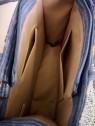 Sac bleu et doré avec broderies l 4 vue interieur marron l Tilleulmenthe mode boutique de vêtements femme en ligne