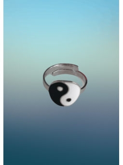 Bague acier inoxydable Yin Yang l 1 vue de face l Tilleulmenthe mode boutique de vêtements femme en ligne