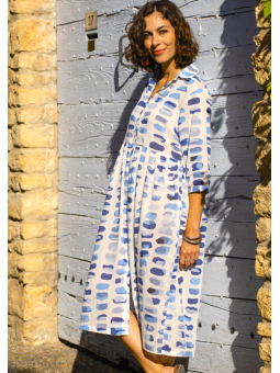Robe marque Bagatelle 100 % coton l 1 vue avec mannequin l Tilleulmenthe  mode boutique de vêtements femme en ligne