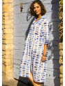 Robe marque Bagatelle 100 % coton l 1 vue avec mannequin l Tilleulmenthe  mode boutique de vêtements femme en ligne