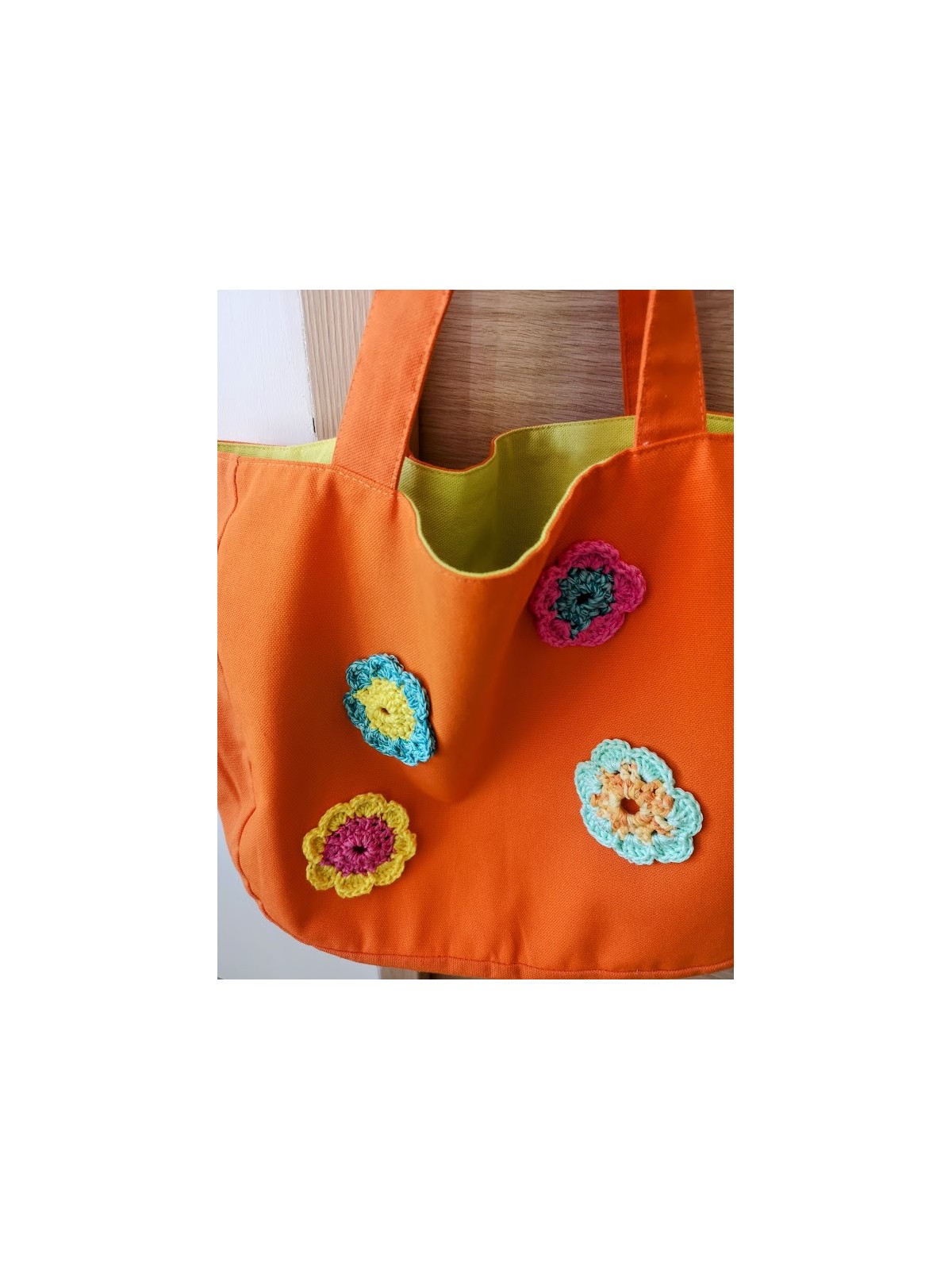 Sac collection unique coloré avec motif fleur l 2 vue broderies l Tilleulmenthe mode boutique de vêtements femme en lignr