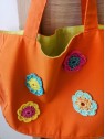 Sac collection unique coloré avec motif fleur l 2 vue broderies l Tilleulmenthe mode boutique de vêtements femme en lignr